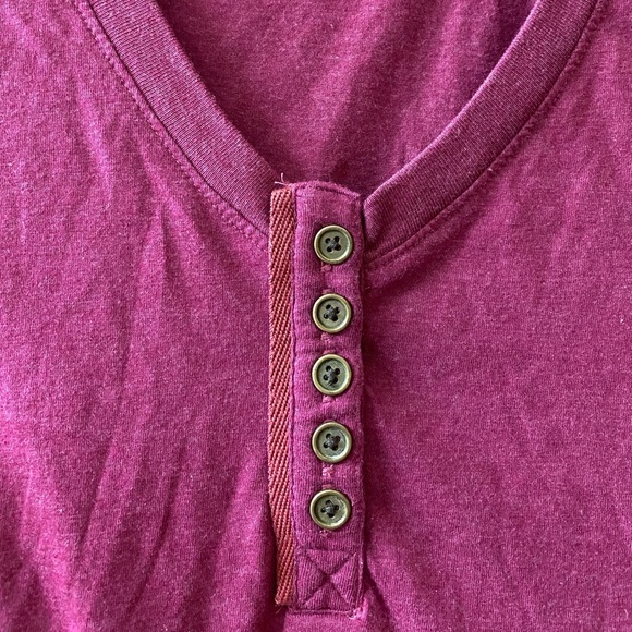 Prana Henley Long Sleeved Boho Tee Shirt sz XS - Picture 4 of 6